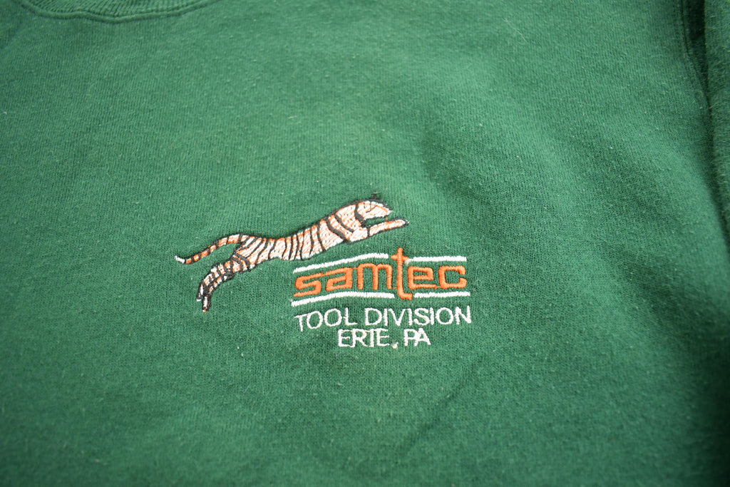 Vintage 1990s Samtec Tool Division Erie PA Lee Heavyweight Crewneck Sweatshirt Made In USA