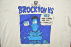 Vintage 1990s Brockton H.S Funny Graphic T-Shirt