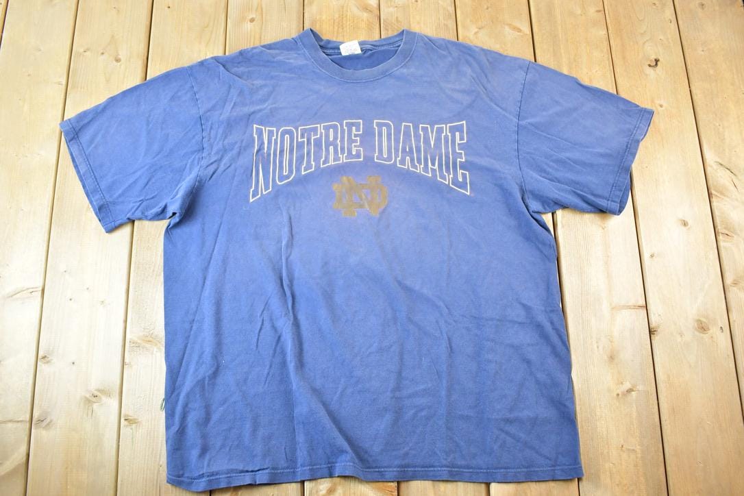 Vintage 1990s Notre Dame University Collegiate T-Shirt Mens XL