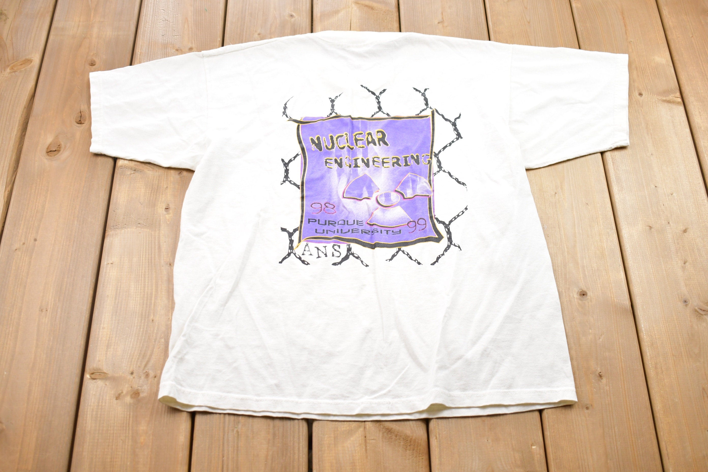 Vintage 1990s American Nuclear Society Graphic T-Shirt