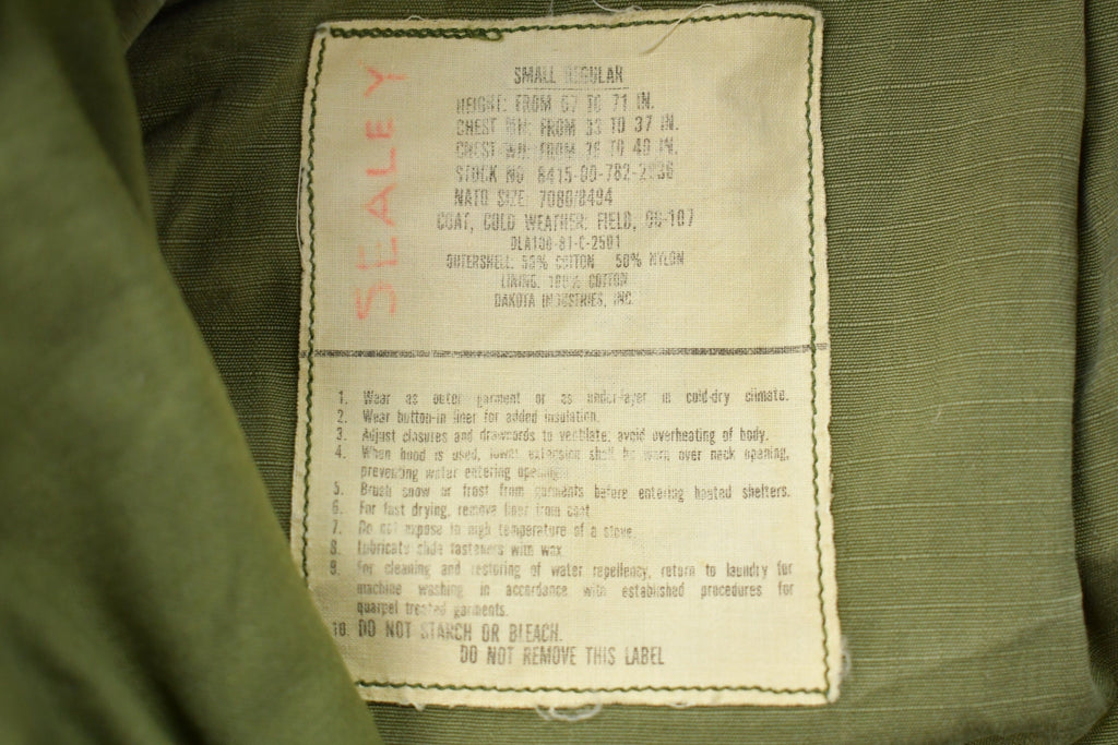 Vintage 1980s Military Jacket