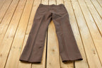 Vintage 1960s Levi's Slacks Brown Flare Bell Bottom Pants Men's 35 x 32 /
