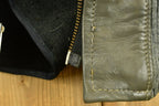 Vintage 1980s Oleg Cassini Leather Biker Jacket