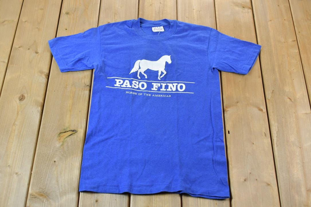 Vintage 1990s Paso Fino Horse of the Americas Single Stitch Graphic T-Shirt