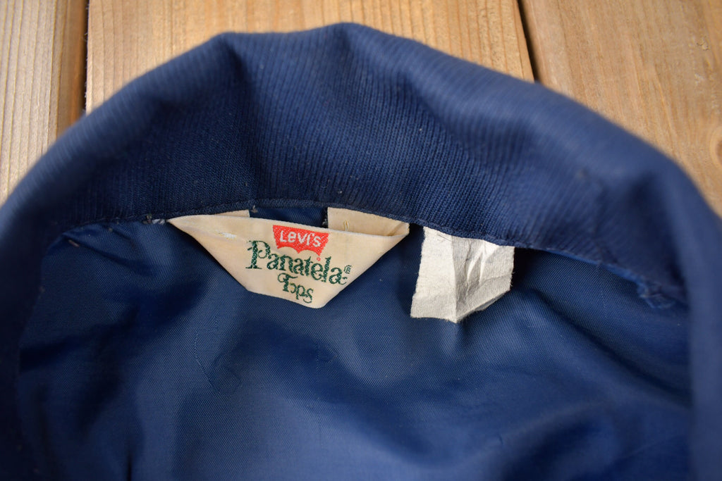 Vintage 1970s Levi's Panatela Tops Western Style Pearl Snap Button Up Shirt Made in USA Size L