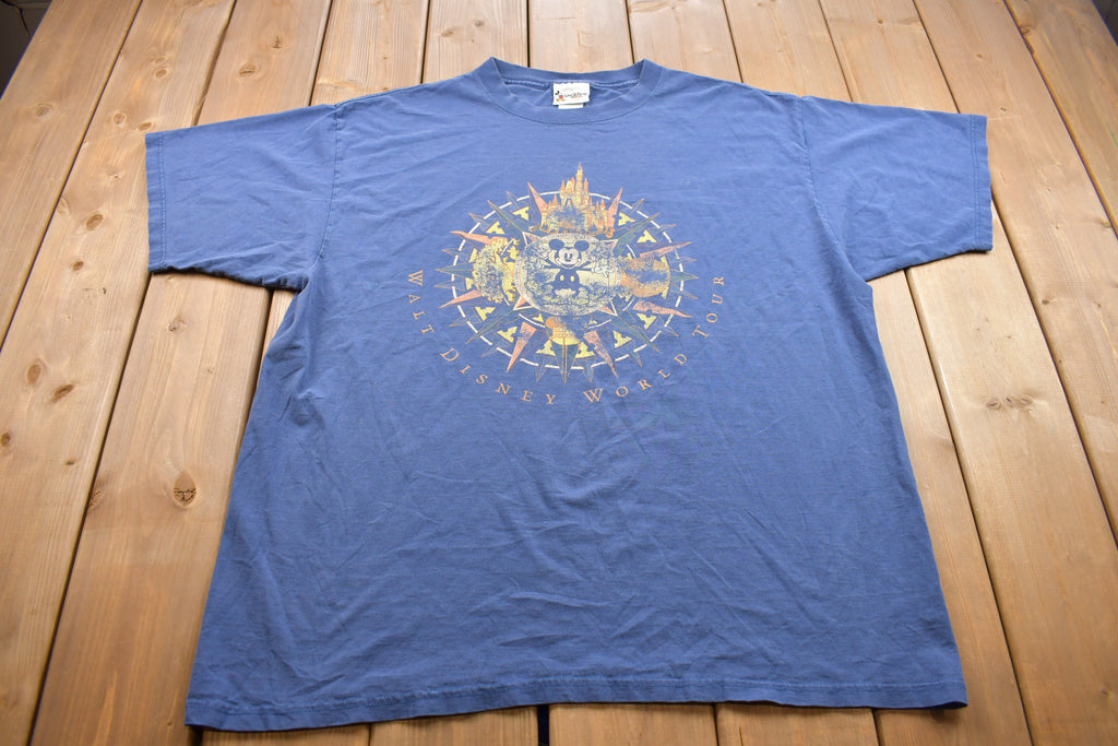 Vintage 1990s Disney Mickey Mouse Leonardo Da Vinci Graphic T Shirt