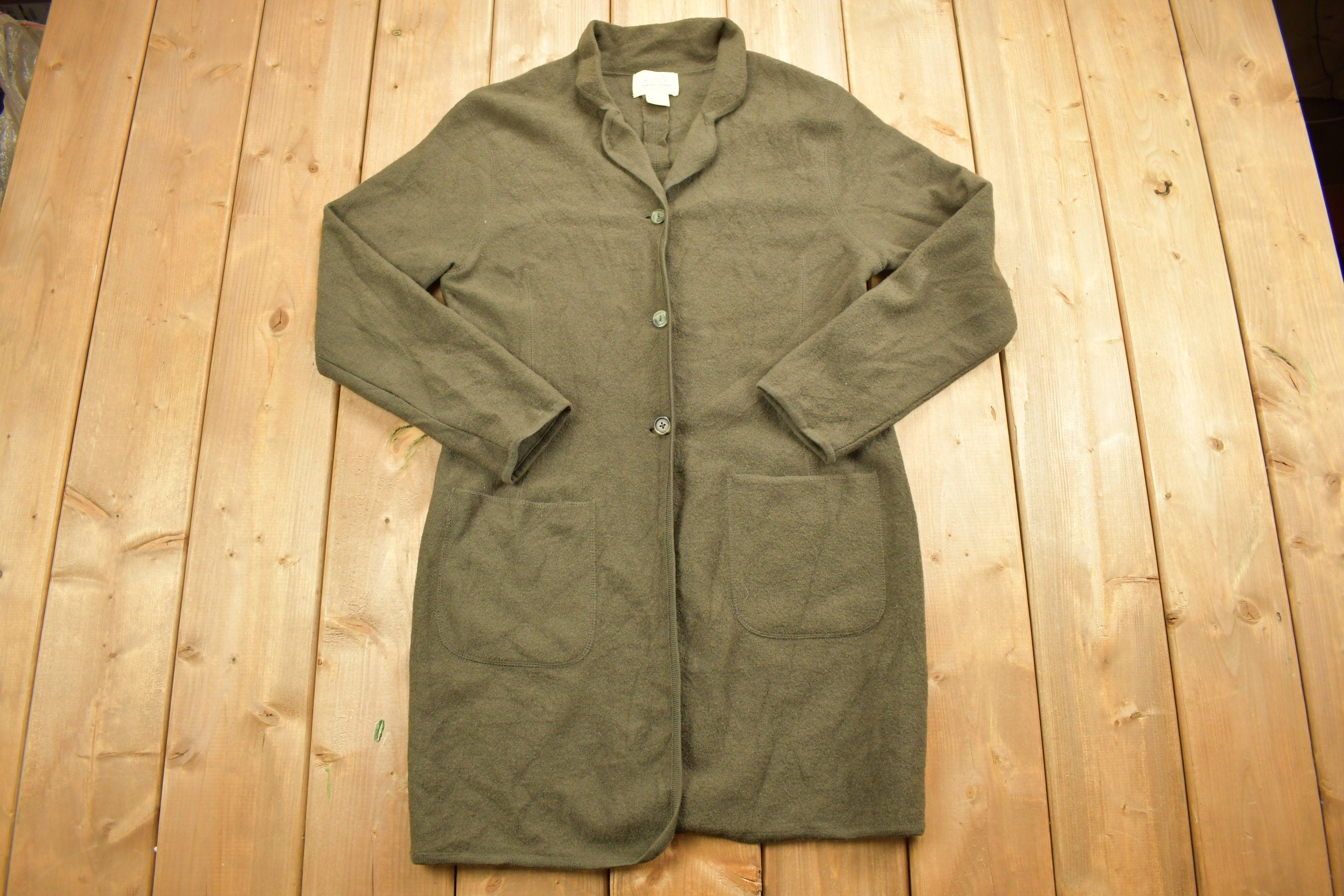 Vintage 1990s Field Manor Wool Over Coat