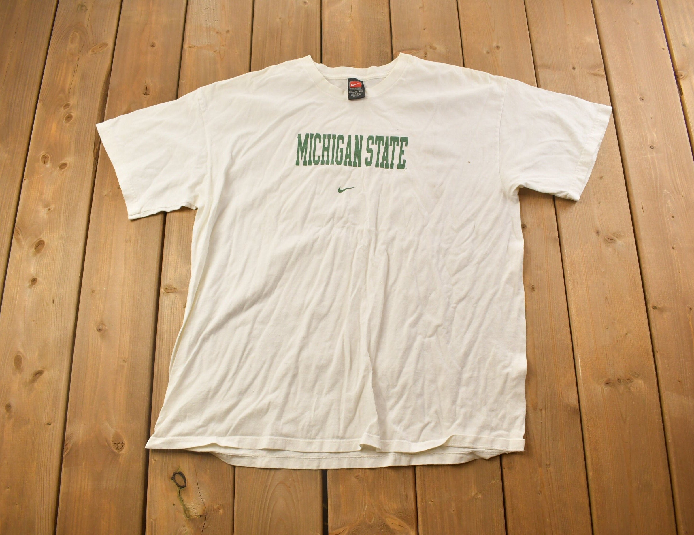 Vintage 1990s Michigan State University Nike Collegiate T-Shirt