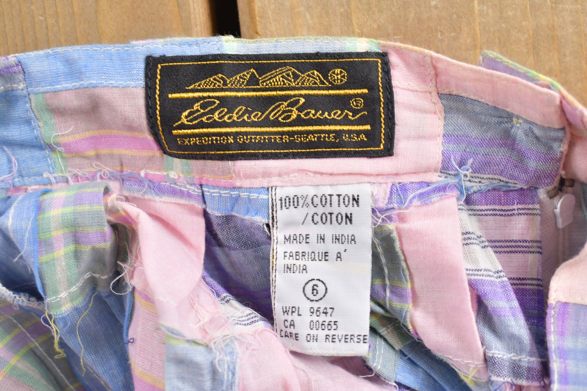 True Vintage 1990s Eddie Bauer Patchwork Skirt