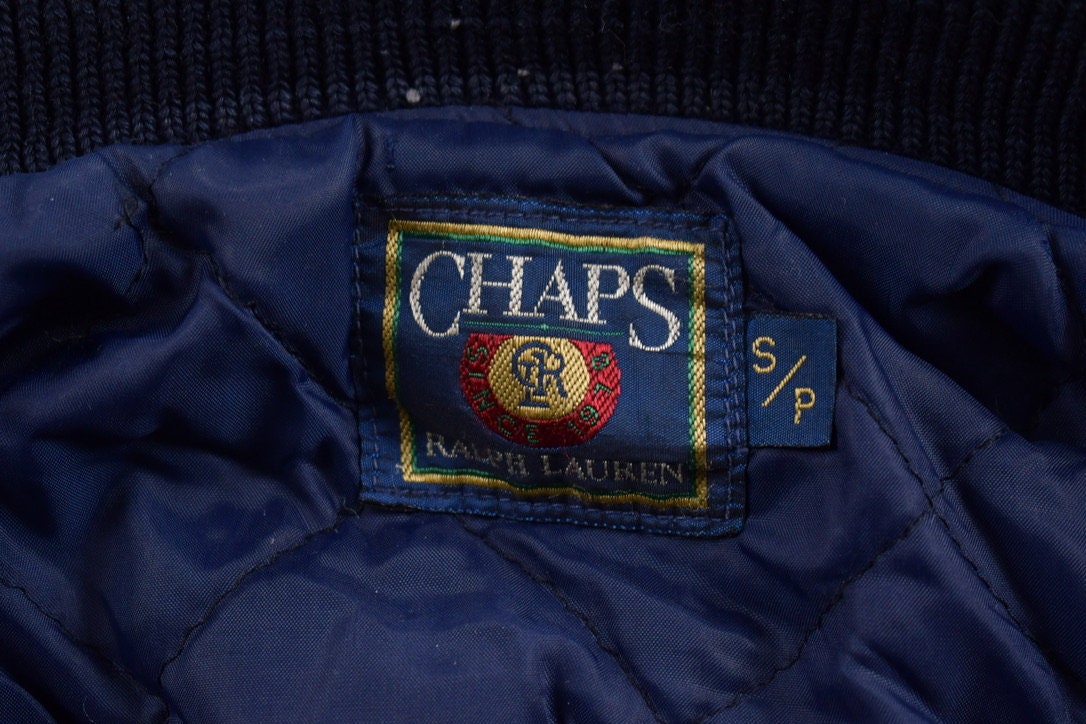 Vintage 1980s Chaps Ralph Lauren Bomber Jacket / Athleisure Sportswear / Streetwear Fashion / Wool Bomber / Made In Canada / Varsity Jacket