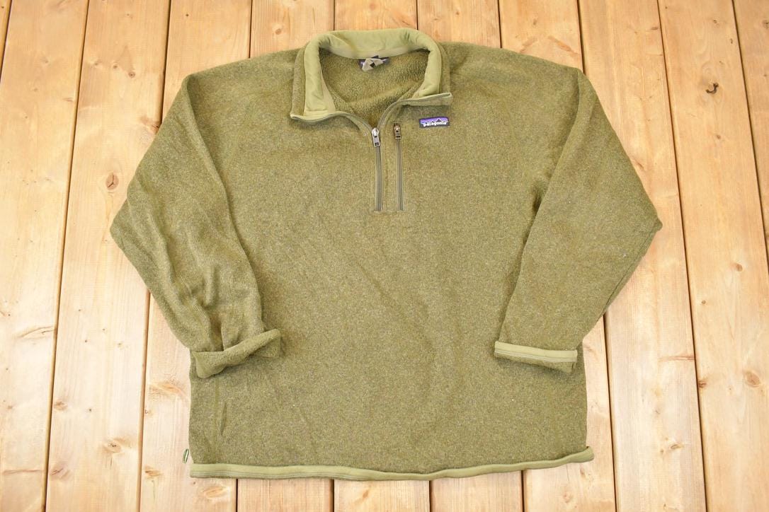 Vintage 1990s Patagonia Fleece Outdoorsman Sweater Mens L