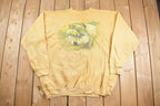 Vintage 1990s Wolf Graphic Crewneck Sweatshirt