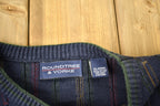 Vintage 1990s Round Tree & Yorke 3D Cable Knit Crewneck Sweater