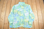 Vintage 1990s Drapers & Damons Floral Print Button Up Shirt