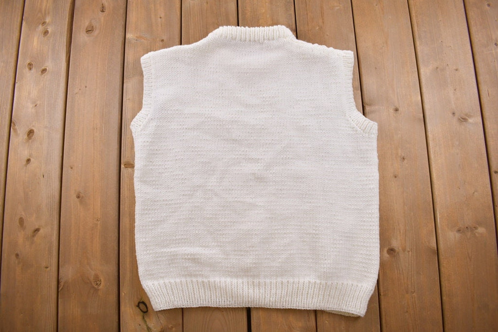 Vintage 1990s Knit Crewneck Sweater Vest