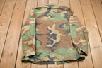 Vintage Military Camo Button Up Jacket