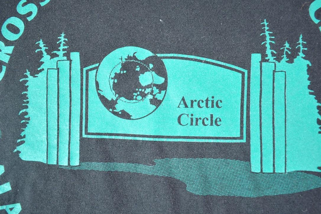 Vintage 1990s Arctic Circle Souvenir Single Stitch Graphic Print T-Shirt Made In USA