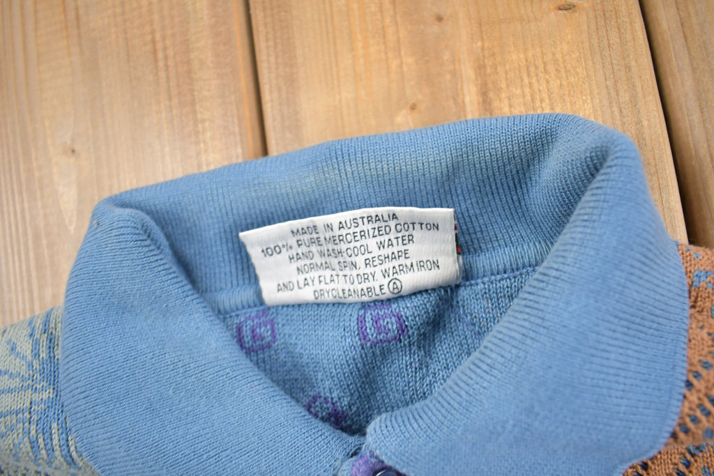 Vintage 1990s Carlo Alberto 3D Coloured Cable Knit Sweater