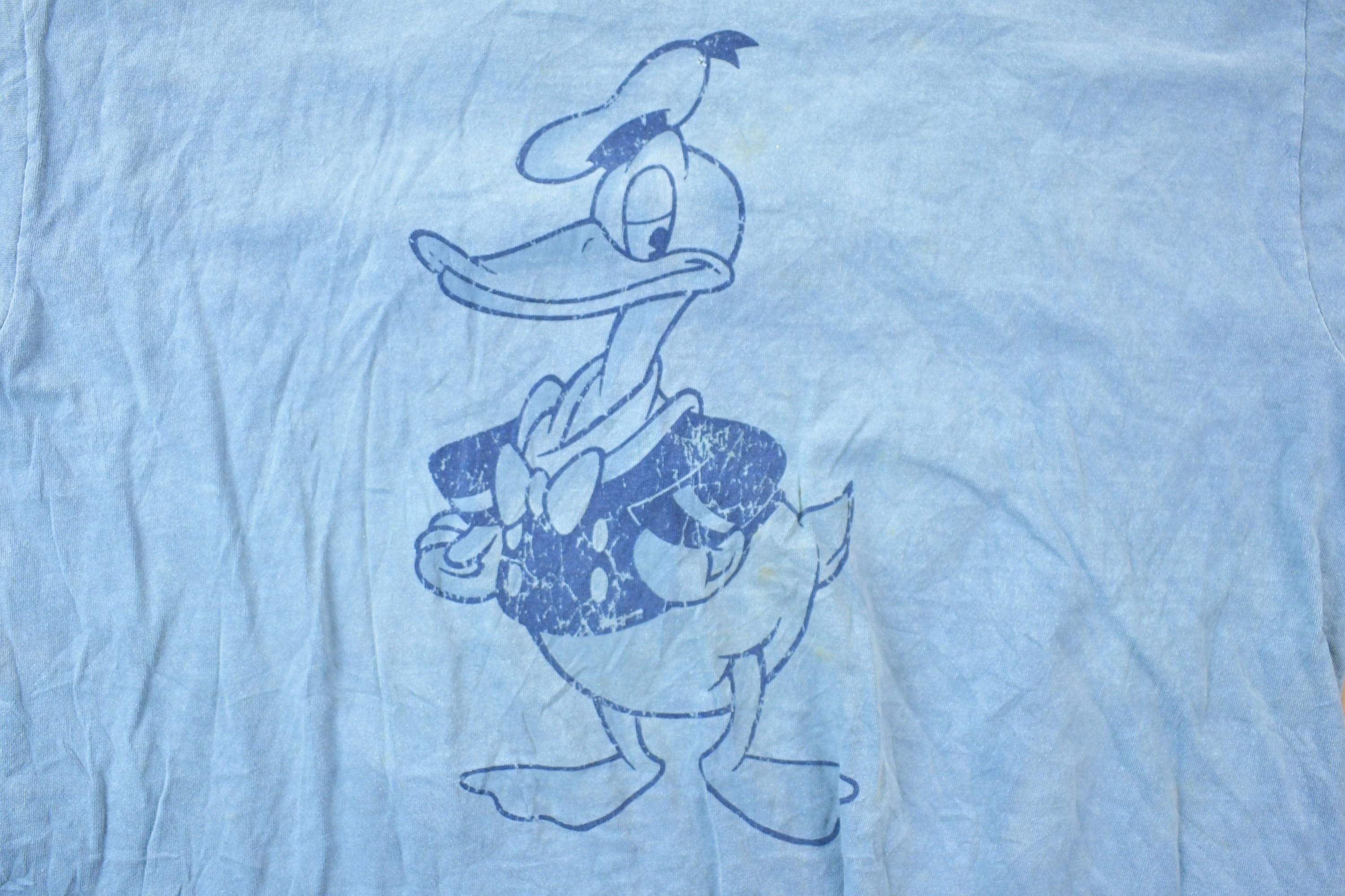 Vintage 1990s Donald Duck Disney Cartoon Promo T-Shirt  90s Graphic Tee  Vintage Mickey Mouse  Made In USA  90s Disney Tee