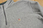 Vintage 1990s Tommy Hilfiger Embroidered Quarter Zip Fleece Sweater