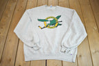 Vintage 1990s Collegiate Russel Crewneck Sweatshirt Made In USA