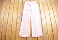 Vintage 1990s Womens Pink Stripe Wide Leg Trousers Pants Size 28 - 30 x 32.5