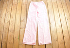 Vintage 1990s Womens Pink Stripe Wide Leg Trousers Pants Size 28 - 30 x 32.5