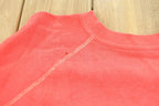 Vintage 1960s Blank Red Raglan Crewneck Sweatshirt Mens S