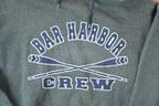 Vintage 1990s Bar Harbor Crew Rowing Hoodie Sweatshirt