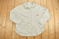 Vintage 1990s Chaps Ralph Lauren Striped Button Up Bed Shirt