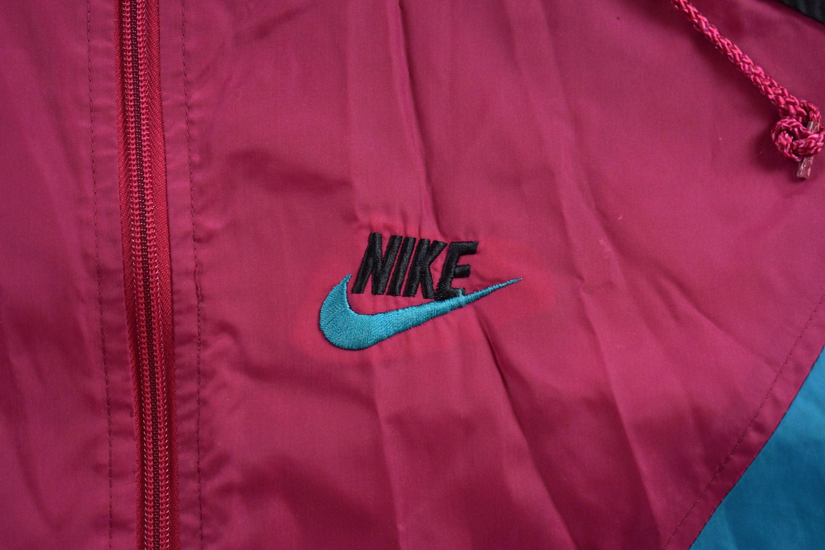 Vintage 1990s Nike Color Block Windbreaker Jacket