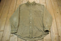 Vintage 1990s Eddie Bower Olive Western Style Button Up Rodeo Shirt