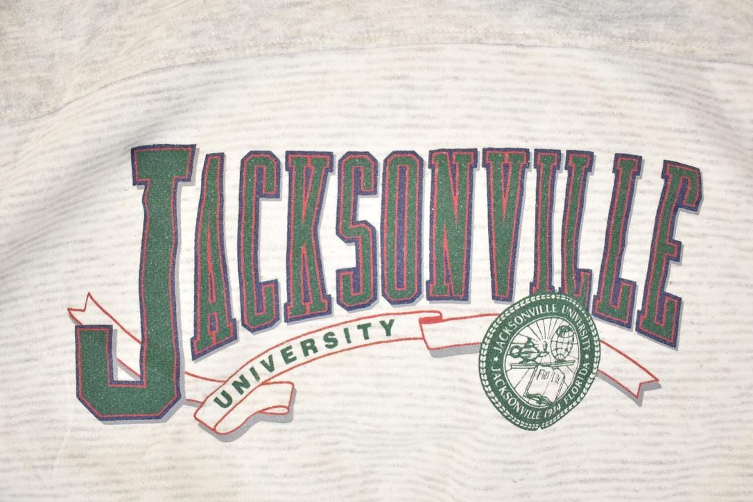 Vintage 1990s Jacsonville University Crewneck Sweater Men's L
