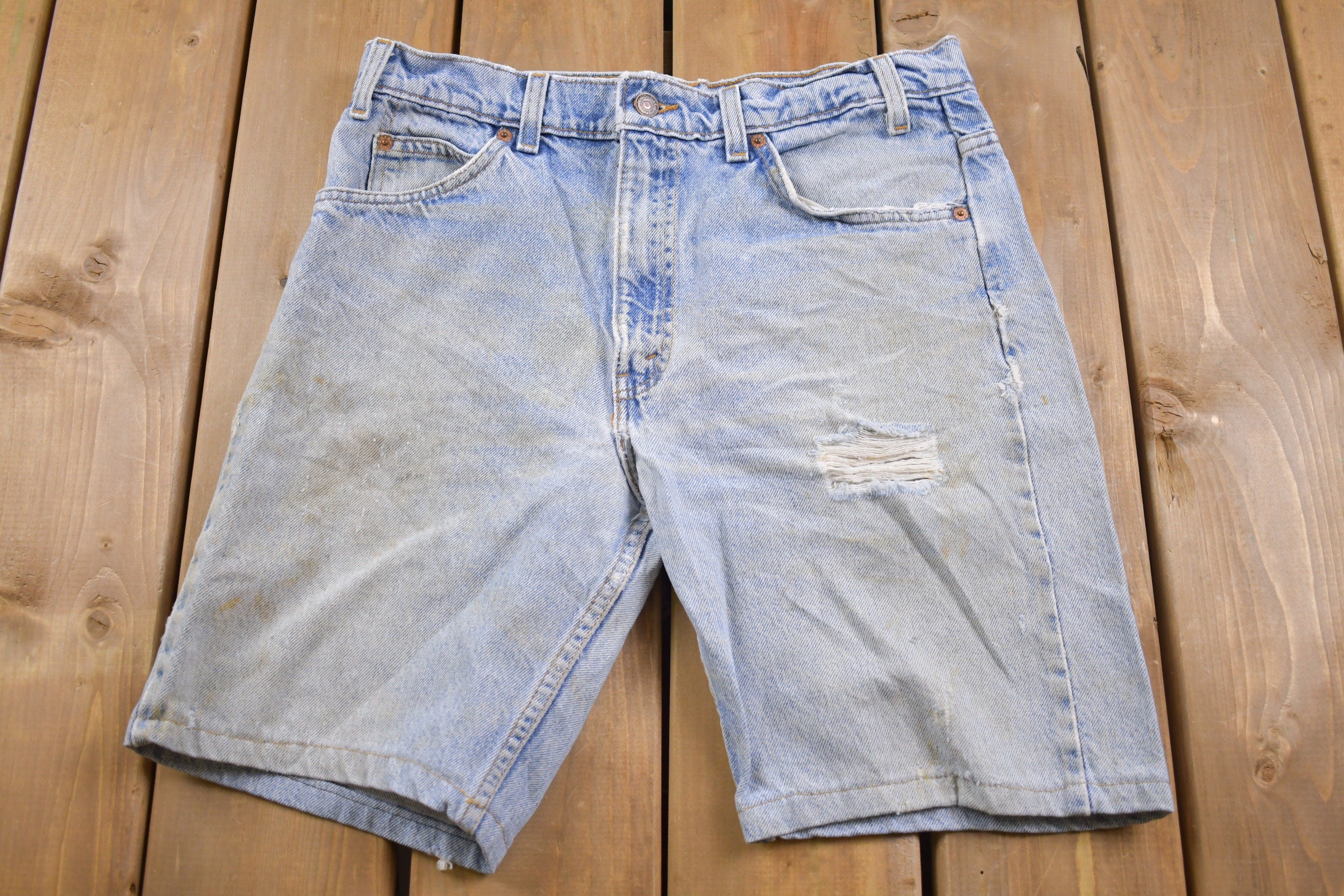 Vintage 1990s Levi's 505 Orange Tab Jean Shorts 31 x 8