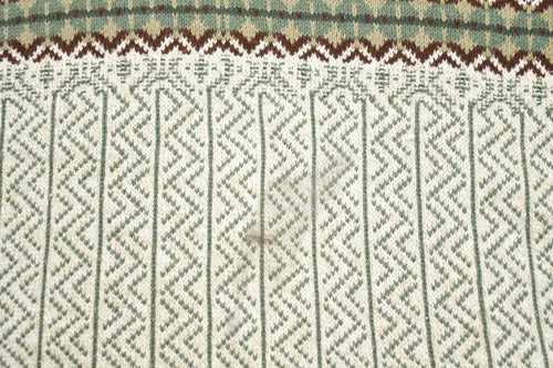 Vintage 1990s Croft & Barrow Knit Crewneck Sweater / Vintage 90s Crewneck / All Over Pattern