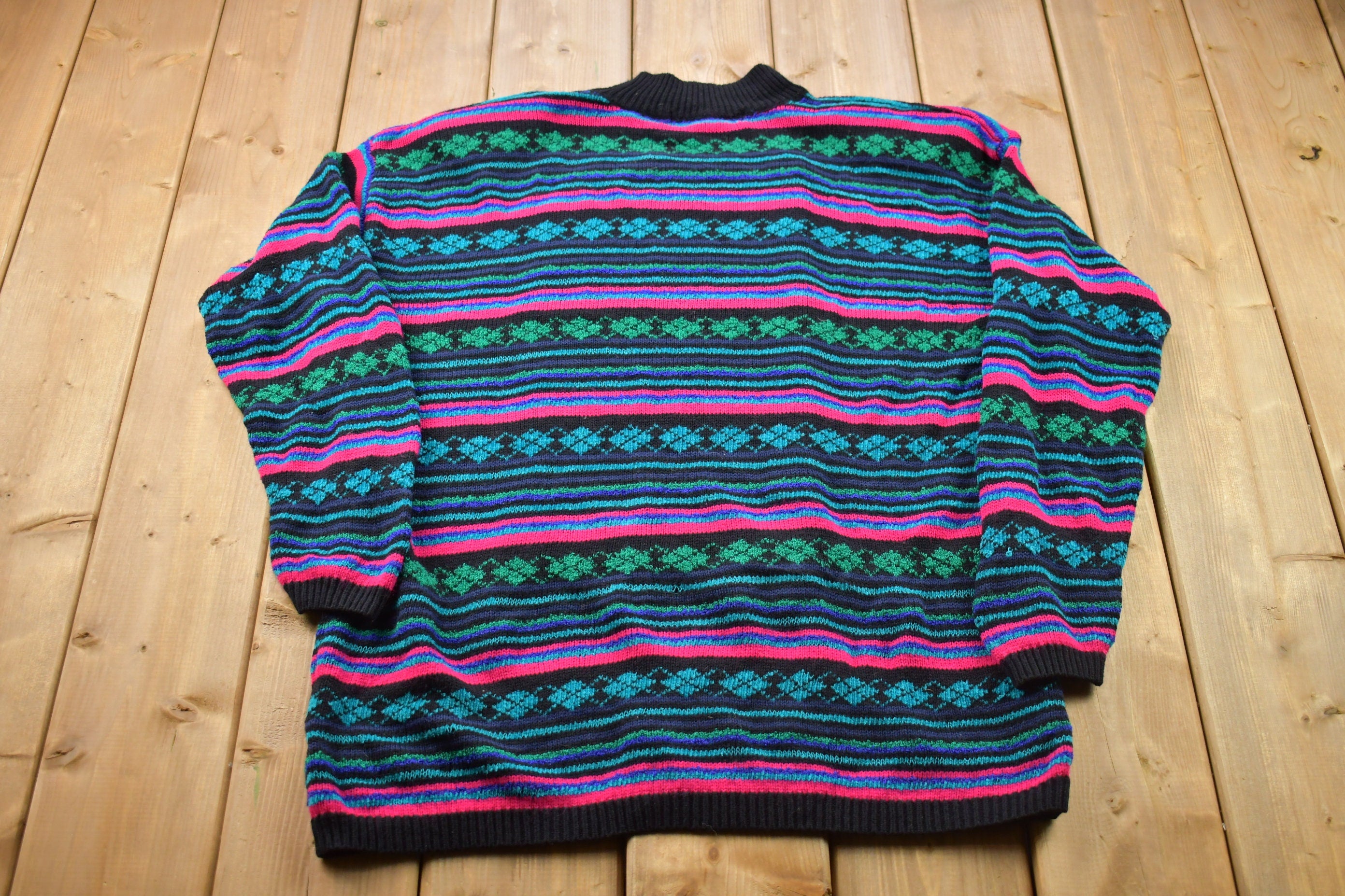 Vintage 1990s Knitted Crewneck Sweater