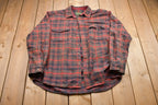 Vintage 1980s Eddie Bauer Plaid Button Up Shirt