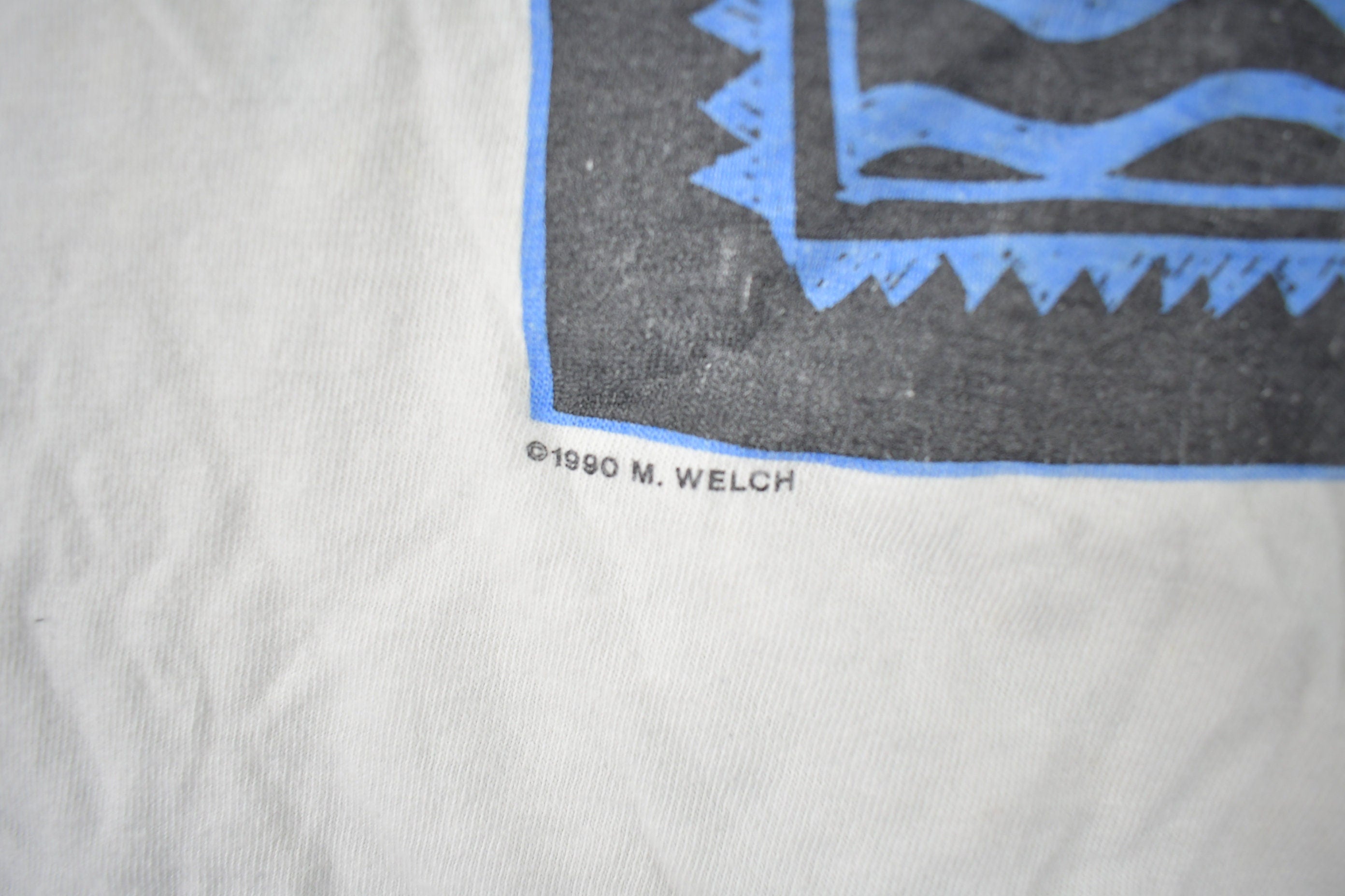 Vintage 1990s Oneita Frog Painting T-Shirt