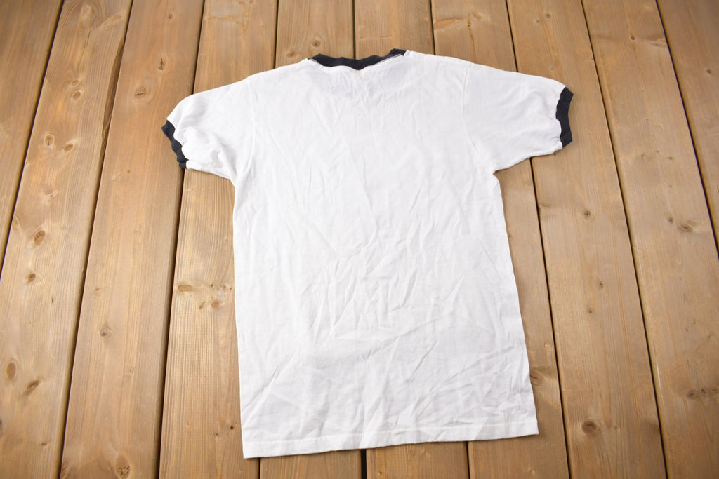Vintage 1980s Spittin Image Graphic Ringer T Shirt