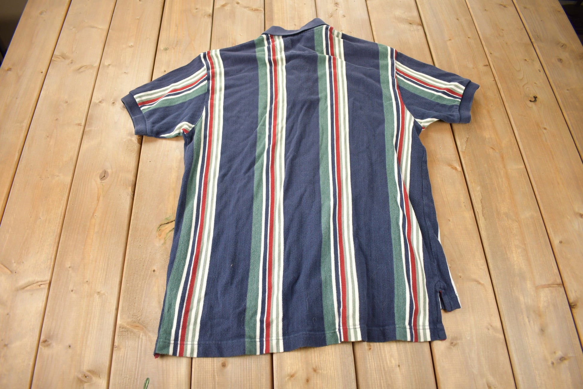 Vintage 1990s CHAPS Ralph Lauren Striped Polo Shirt / Vintage Polo / Streetwear / Retro Style / Striped Polo Shirt / Vintage Ralph