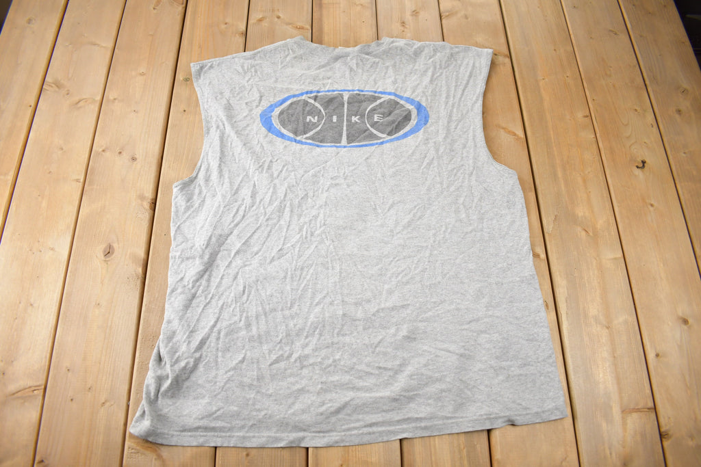 Vintage 1990s Nike Graphic Tank Top Shirt Made In USA Size XL