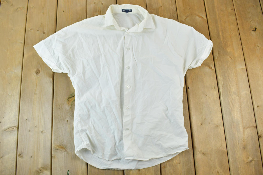 Vintage 1990s Gap Linen Boating Button Up Shirt