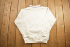Vintage 1990s Cute Birds And Flowers Collard Crewneck Sweatshirt
