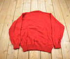 Vintage 1990s Pendleton 100% Wool Red Sweater Made In USA