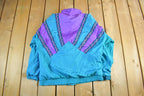 Vintage 1990s Westbound Sport Abstract Windbreaker Jacket Women's Medium