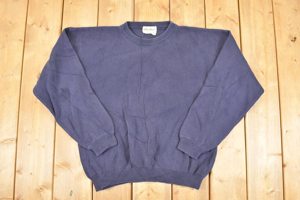 Vintage 1990s Eddie Bauer Knit Crewneck Sweater Men's M