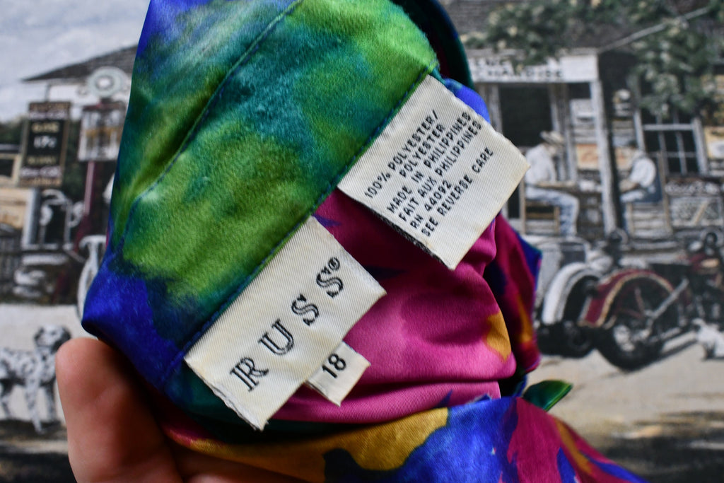 Vintage 1990s Russ All Over Print Button Up Shirt