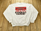 Vintage 1990s Funny Baseball Cards Crewneck Sweatshirt