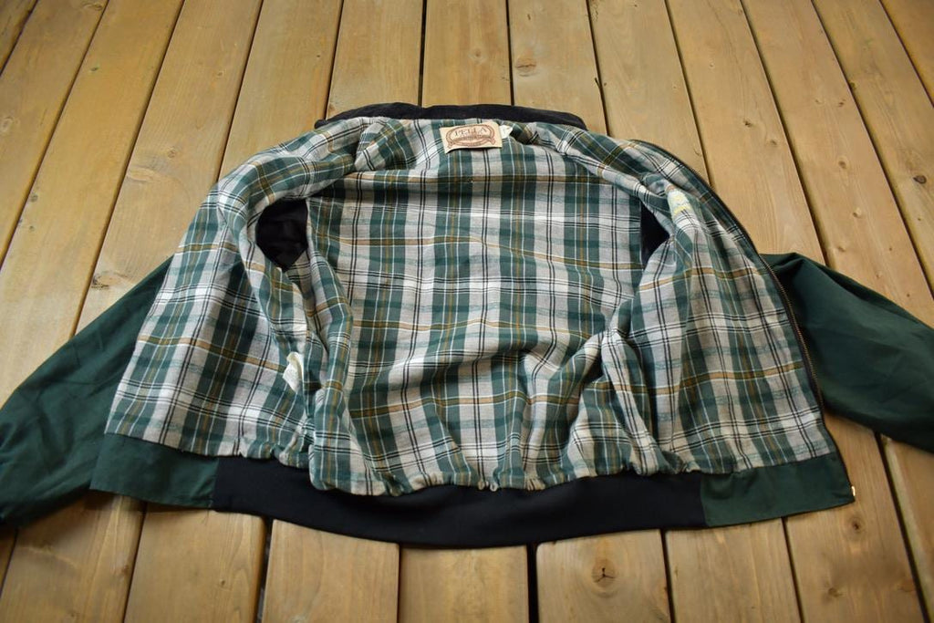 Vintage 1980s Lewis Hybrids Embroidered Rugged Outdoor Clothing Windbreaker Jacket Made In USA