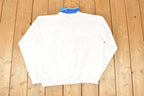 Vintage 1990s Artisans Winter Birds Turtleneck Sweatshirt Men's L